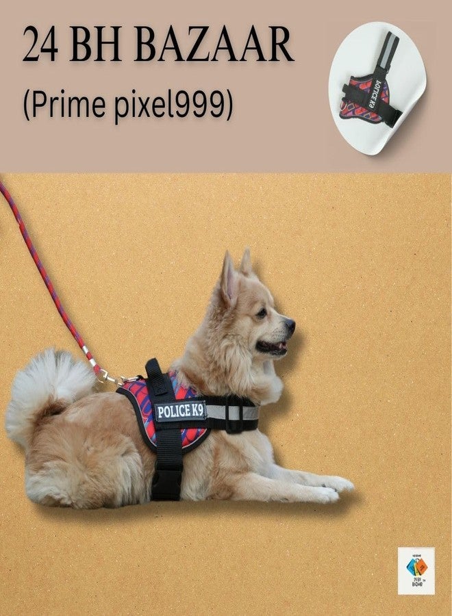 24 BH BAZAAR Dog Harness for Pets Adjustable Reflective No Pull Dog Body Belt | Extra Large Dog Harness | Harness for Dogs Large Size | Dog Belt for Medium Dogs | Harness for Dogs Small Size - Image 4