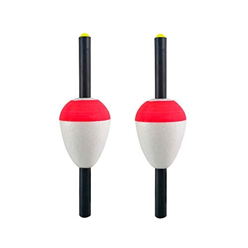 Thill Fish'N Foam Float Classic Fishing Bobber, Pearl/Oval Floats, Fishing Gear and Accessories, 2 Pack, 1 1/4", Pearl/Oval Slip-Stick - Image 1