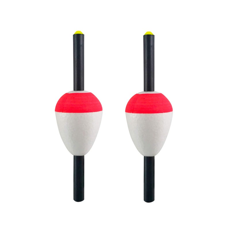 Thill Fish'N Foam Float Classic Fishing Bobber, Pearl/Oval Floats, Fishing Gear and Accessories, 2 Pack, 1 1/4", Pearl/Oval Slip-Stick - Image 3