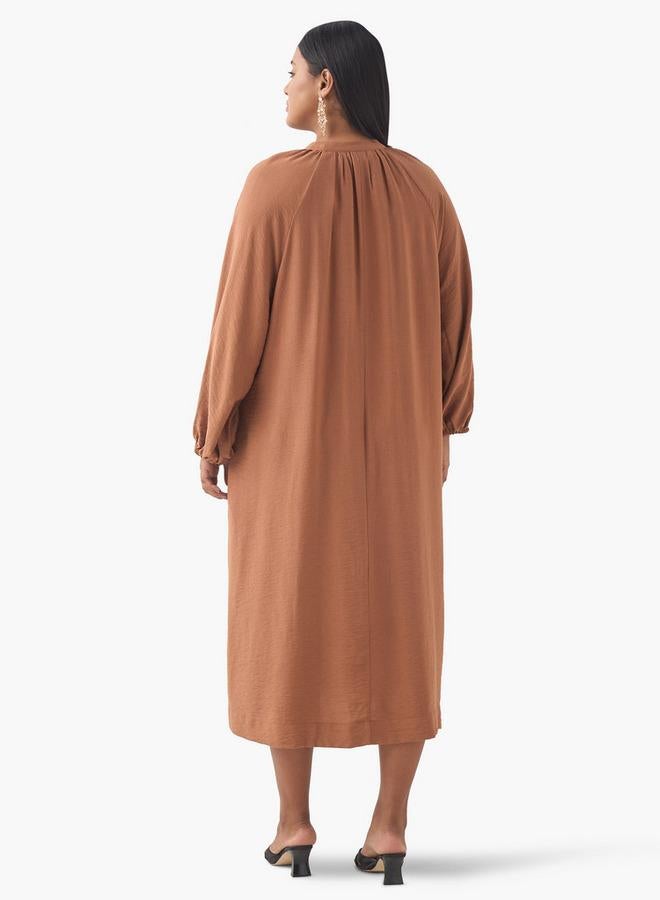  أولا بوبكن فستان ميدي بكروشيه وجيب - Image 4