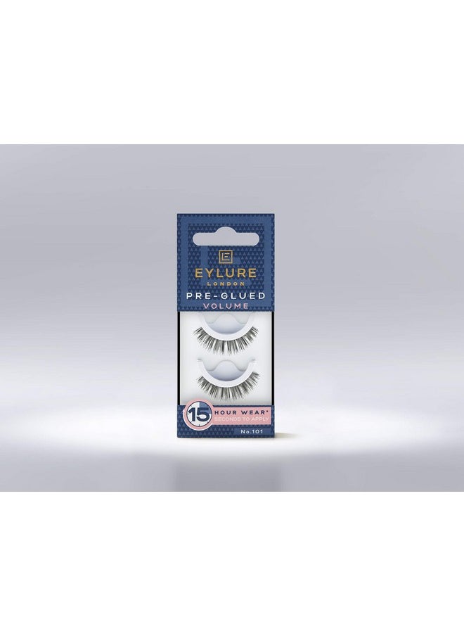 EYLURE - Eylure Press On Pre-Glued False Eyelashes, Volume Lash, No. 101, 1 Pair - Image 1