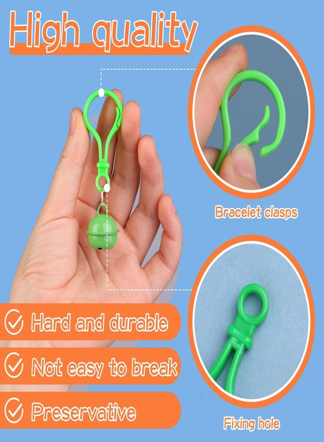 SOCNITC 150 PCS Lanyard Clips and Hooks, Multicolor Lobster Clasp Keychain Plastic Lanyard Clips with Jump Rings, Lanyard Hook for Keychain Clasp, Plastic Keychains Backpack Clips for Crafts DIY Handmade - Image 3