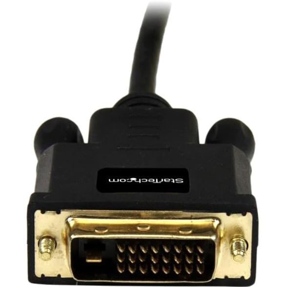 StarTech.com 3ft (0.9m) Mini DisplayPort to DVI Cable - Mini DP to DVI Adapter Cable - 1080p Video - Passive mDP 1.2 to DVI-D Single Link - mDP or Thunderbolt 1/2 Mac/PC to DVI Monitor (MDP2DVIMM3B) - Image 2