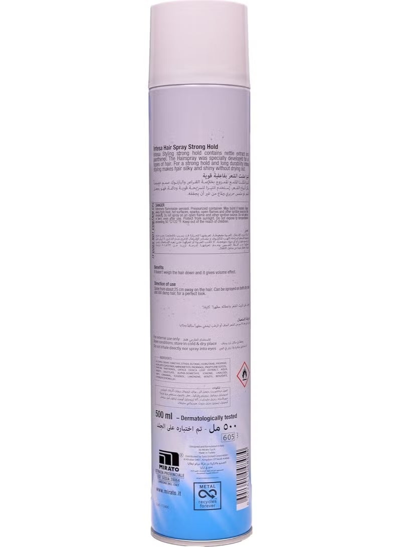 Intesa Styling Hairspray, 500ml, Pressurized Air Spray - Image 2
