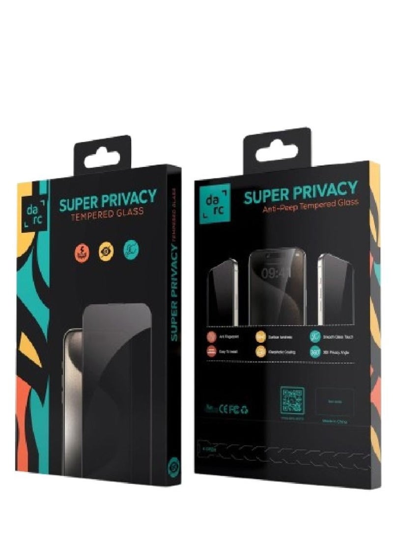 darc Screen Protector for iPhone Plus 16 Pro Max - Privacy/Legacy  - Image 1