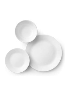 Corelle 18-Piece Corelle Livingware Dinnerware Set 1088609 Winter Frost White Service For 6  - Image 2