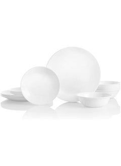 Corelle 18-Piece Corelle Livingware Dinnerware Set 1088609 Winter Frost White Service For 6  - Image 3