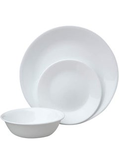 Corelle 18-Piece Corelle Livingware Dinnerware Set 1088609 Winter Frost White Service For 6  - Image 4