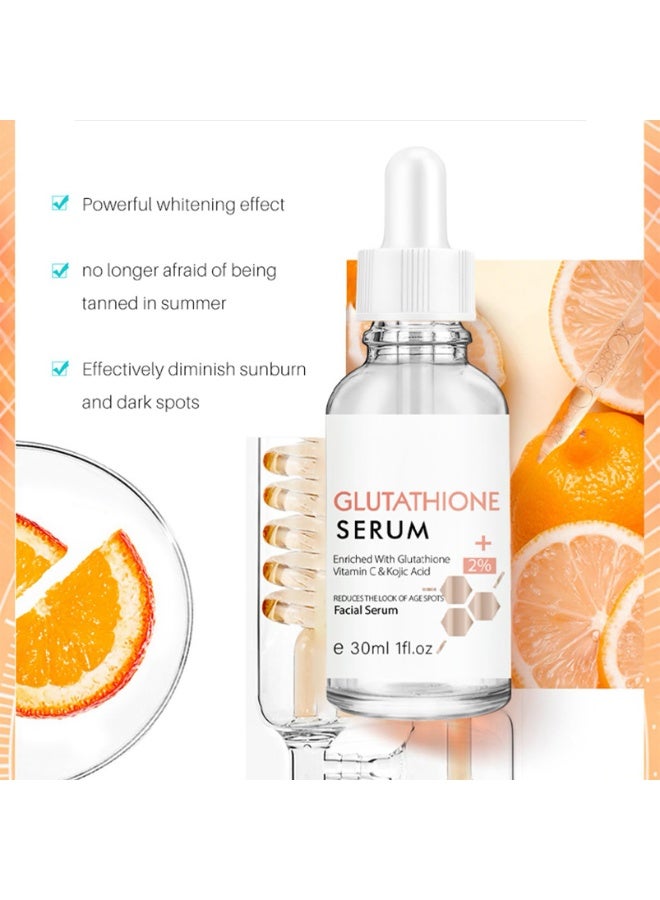 Excefore Nicotinamide Face Serum, with Glutathione, Kojic Acid & Vitamin C, Power Repairing, Dark Spot Shrink Pores& Improve Skin Tone, Antioxidant Serum for Face Dull Skin & Fine Lines  - Image 5