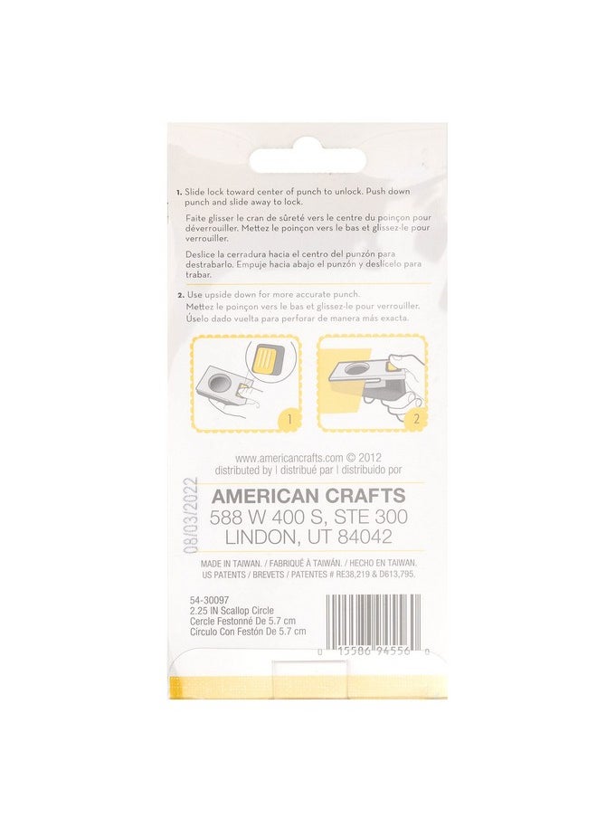 EK Tools EK tools 2.25-Inch Scallop Circle Punch, Large, New Package, White  - Image 2