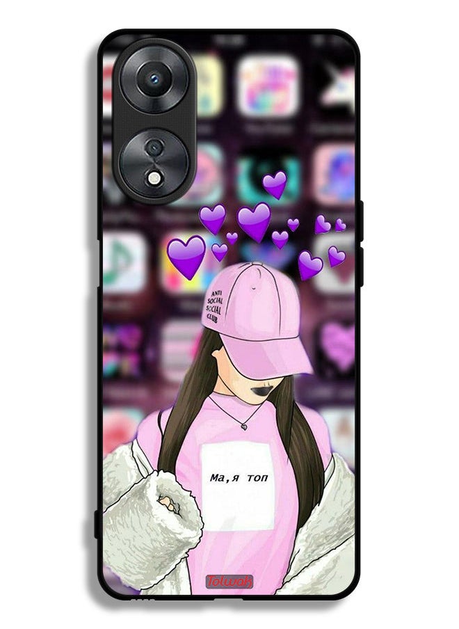 Tolwak - Oppo A58 5G Protective Case Cover Anti Social Club - Image 1