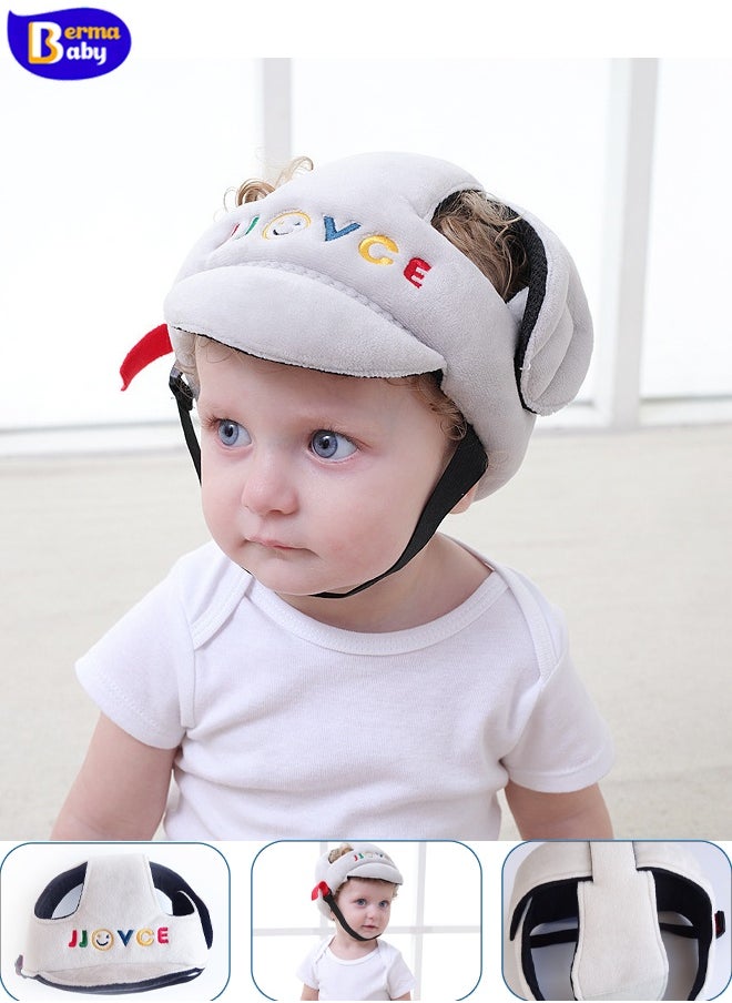 Berma Baby Baby Hat, Toddler Safety Adjustable Helmet, Baby Soft Bumper Hat - Anti-Bump Head Protection, Suitable for 0-2 Years Old Toddlers, Crawlers and Standing Babies (Adjustable and Breathable)  - Image 1
