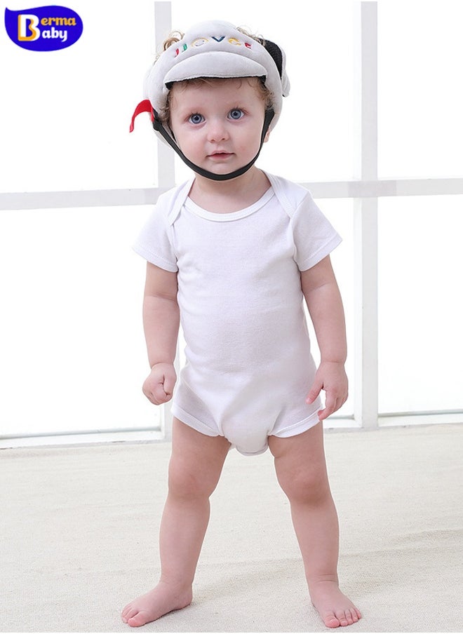 Berma Baby Baby Hat, Toddler Safety Adjustable Helmet, Baby Soft Bumper Hat - Anti-Bump Head Protection, Suitable for 0-2 Years Old Toddlers, Crawlers and Standing Babies (Adjustable and Breathable)  - Image 2