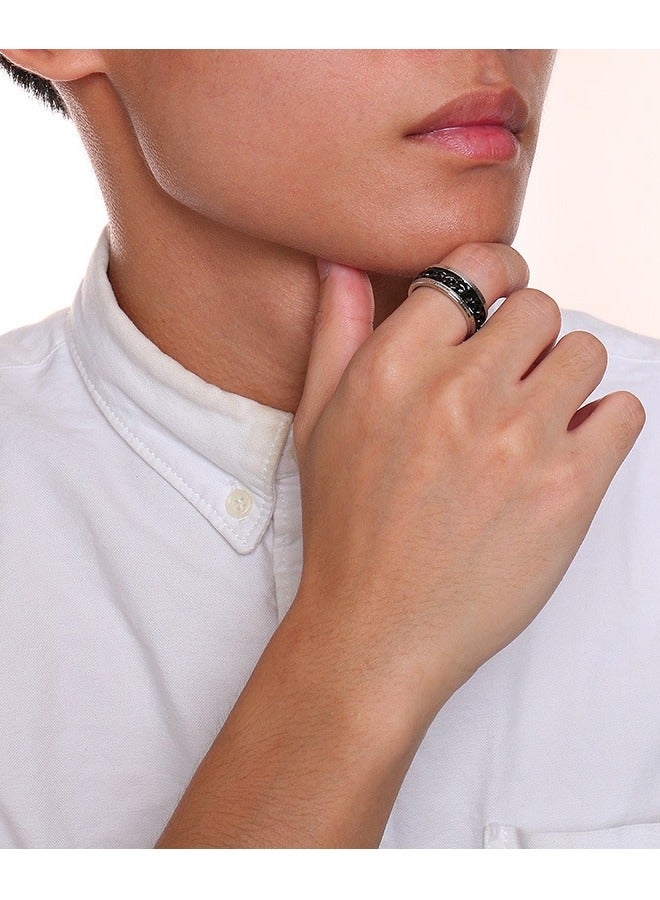 316Titanium Steel Ring,Stainless durable chain Steel Ring for Men Boy Women Girl - Image 4