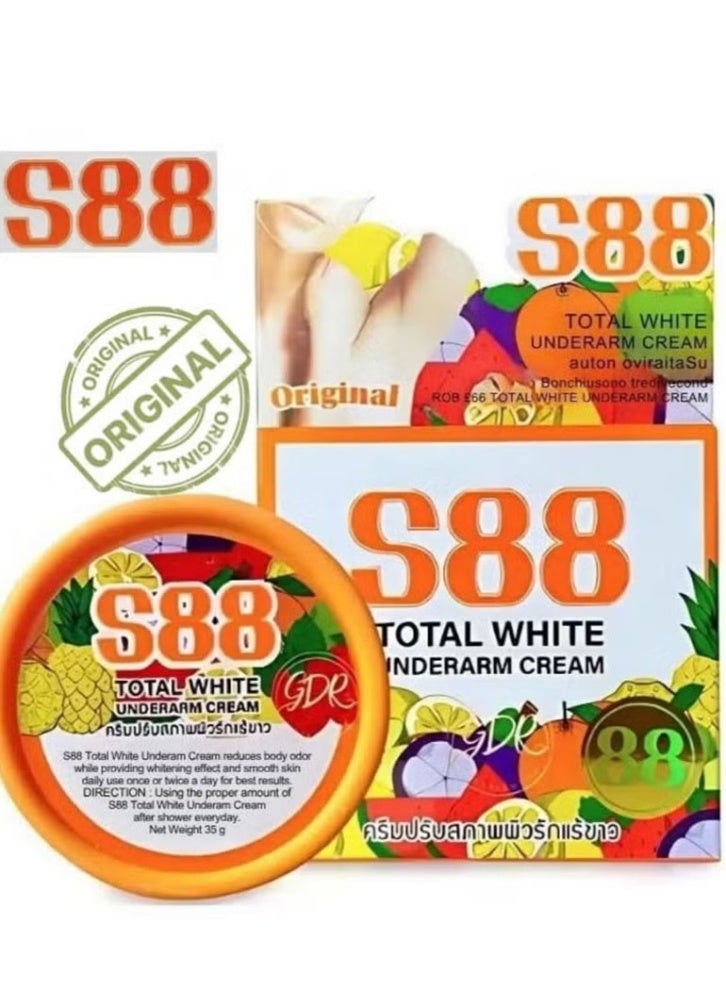 S88 أبيض بالكامل كريم توتال وايت تفتيح تحت الإبط , 35 جرام - Image 1