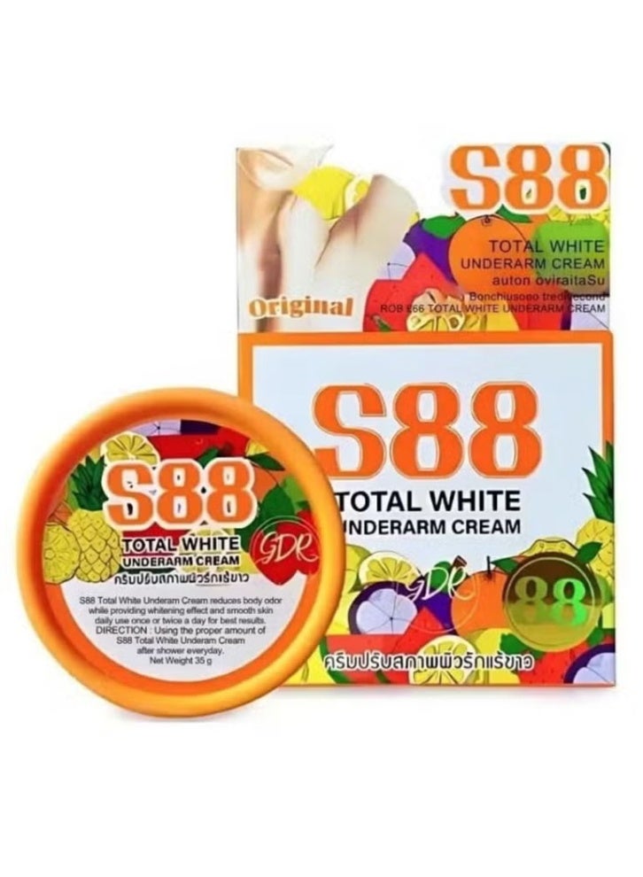 S88 أبيض بالكامل كريم توتال وايت تفتيح تحت الإبط , 35 جرام - Image 3