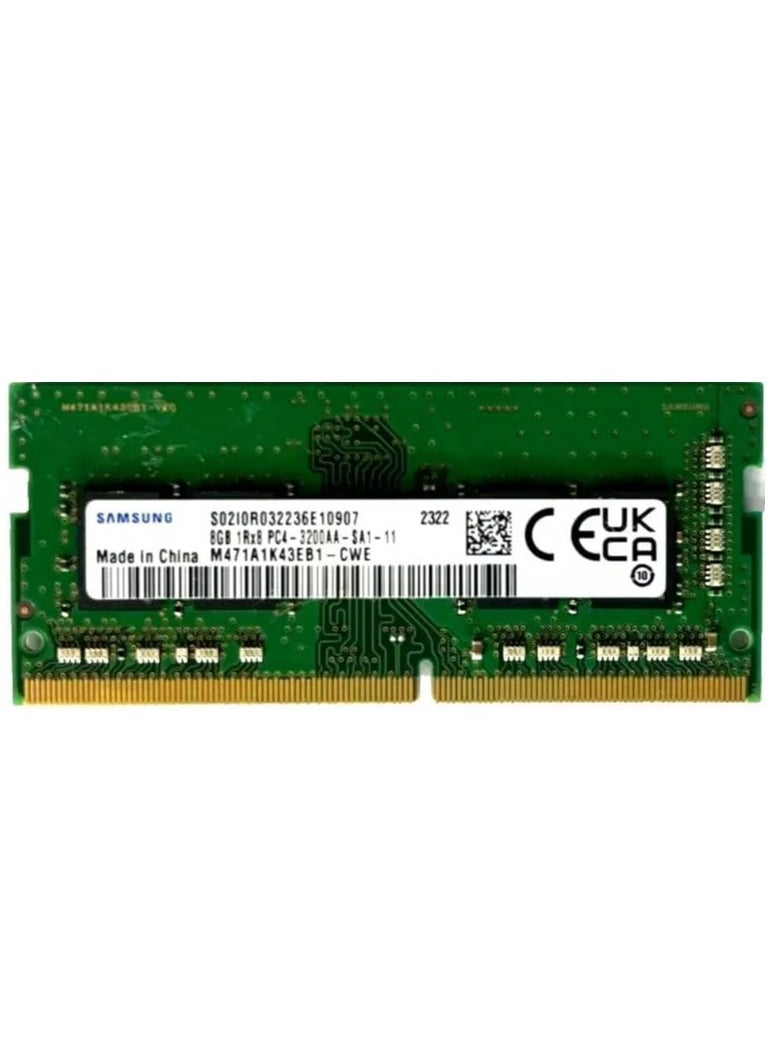 ماركة غير محددة ذاكرة RAM خطية ثنائية المقبس SODIMM DDR4 سعة 8 جيجابايت 3200 ميجاهرتز للاب توب - M471A1K43DB1-CWE، سعة 8 GB  - Image 2
