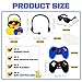 Leitee 24 Sets Video Game Party Favors Rubber Ducks with Mini Headset Glasses and Controllers Cute Bath Rubber Ducks Small Bathtub Accessories Toys for Birthday Swimming Party Favors Decoration - Image 4