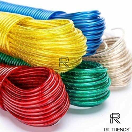 RK Trends PVC Coated Steel Anti-Rust Wire Rope Washing Line Clothesline with 2 Plastic Hooks 1 for Drying Hanging Clothes (Pack of 1, 20 Meter) - Image 3