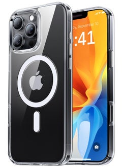 iPhone 12 Pro Max Magnetic Case, Compatible with MagSafe,【Anti-Yellowing】Crystal Clear Shockproof Protection Back Cover, Ultra Slim Strong Magnet Phone Shell Case for Apple 12 Pro Max (2020)