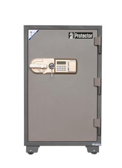 Protector Protecter Safe PT100E4 Fireproof Safe - Anti-Theft Safe with 2 Adjustable Shelves, Numeric Keypad, Double Lock, Side Lockable Interior Drawer (H100 x W60 x D54 cm, 200 kg) - Made in Vietnam  - Image 2
