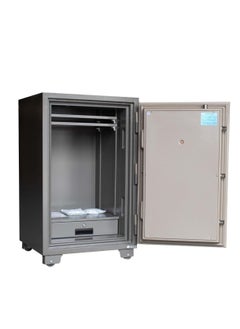 Protector Protecter Safe PT100E4 Fireproof Safe - Anti-Theft Safe with 2 Adjustable Shelves, Numeric Keypad, Double Lock, Side Lockable Interior Drawer (H100 x W60 x D54 cm, 200 kg) - Made in Vietnam  - Image 3