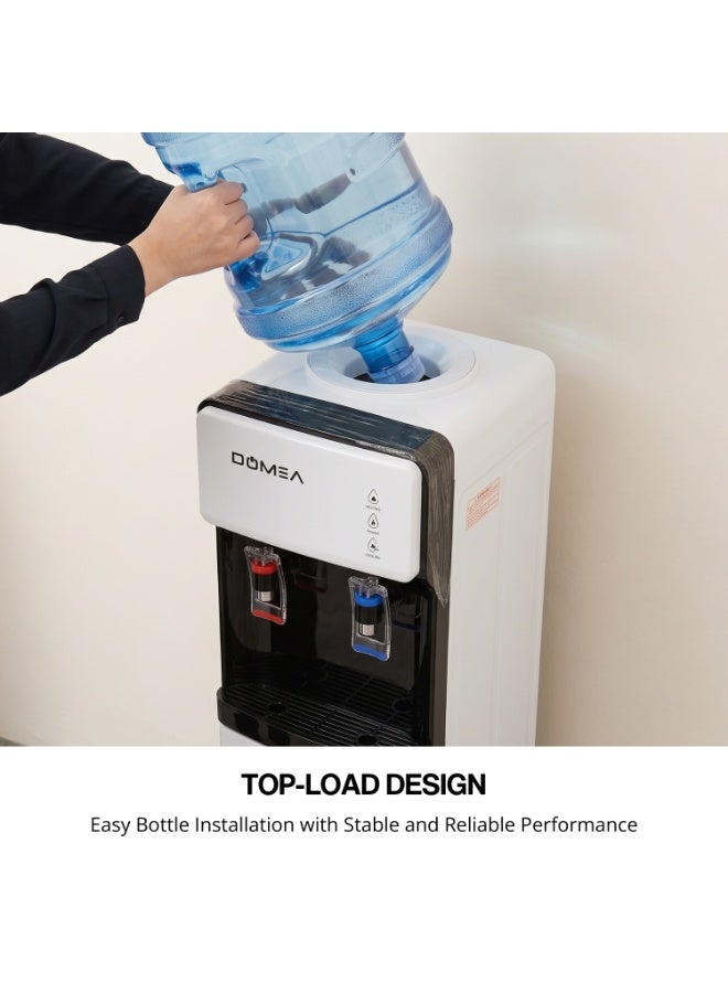 DOMEA Water Dispenser, Hot & Cold, Top Load, Child Safety Lock, Storage Cabinet, Low Power Consumption, CFC-Free, 304 Stainless Steel Tank, Floor-Standing Water Cooler for Home & Office-WD312 - Image 4