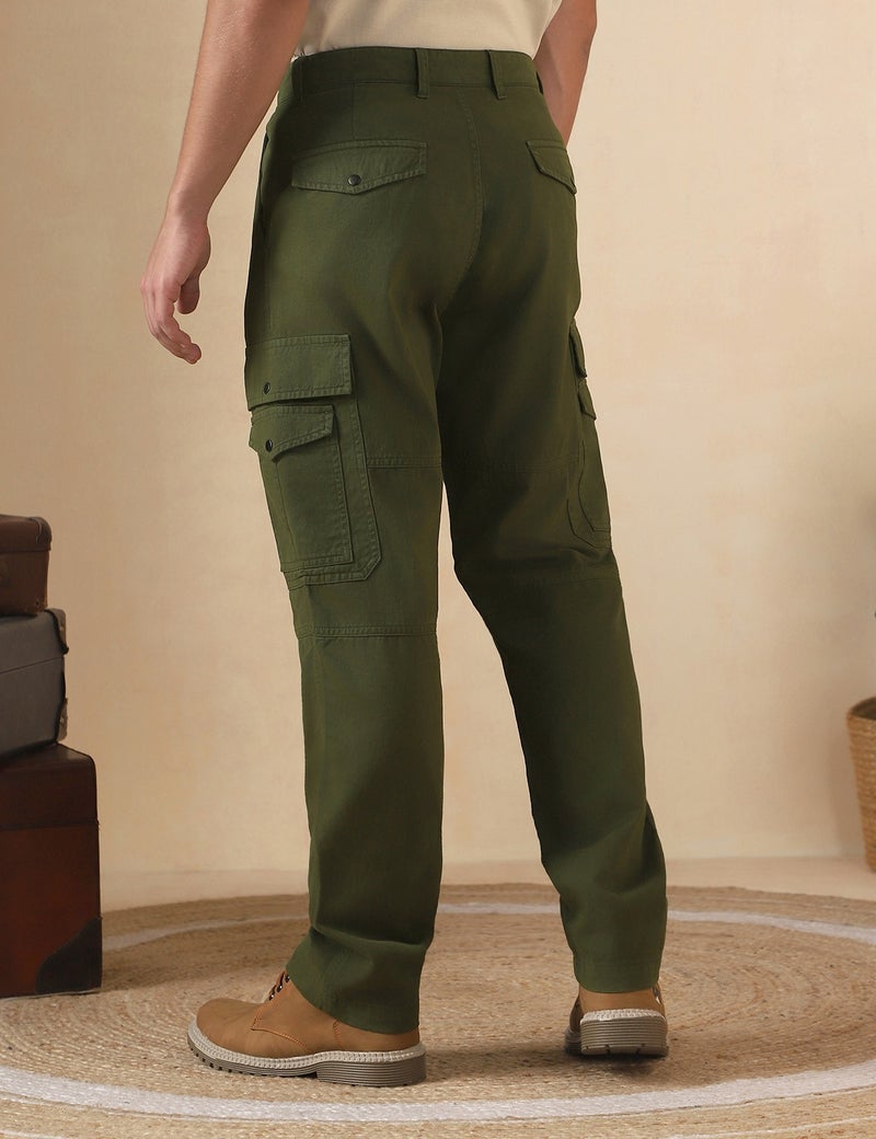 fyltr Men's Utility Cargo Trouser - 100% Cotton | Regular Fit  | Pants for Men | Trousers for Men - Image 1