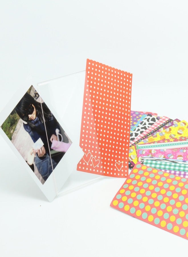 كايول مجموعة NodArtisan من 20 إطارًا لاصقًا ملونًا مختلفًا (20 ورقة) لفيلم Fuji Instax Mini (ST-04) - Image 2