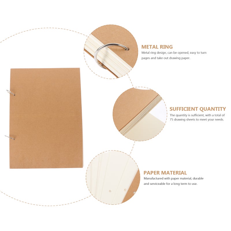 2pcs Sketch Book Portable Graffiti Notebook Drawing Sketching Supply - Image 4