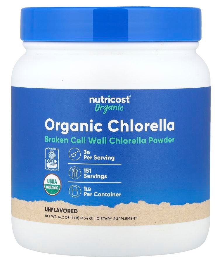 Organic Chlorella Powder Unflavored  16.2 oz (454 g)