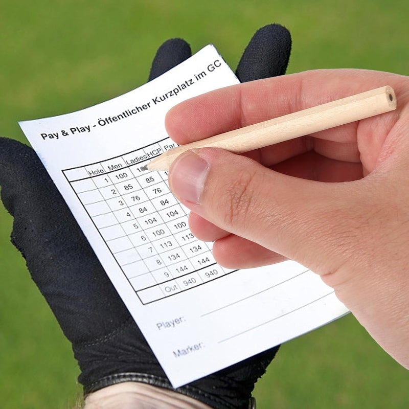 BESTonZON Golf Score Pencils 50pcs Short Wood Pencils Hb Black Core Practical Writing Tools for Golf Games School Office Use - Image 2