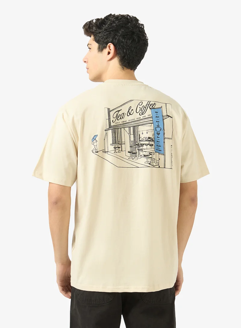 Ripples Mens Drop Shoulder T-shirt