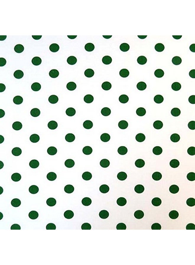 SHEETWORLD.COM SheetWorld Fitted 100% Cotton Percale Portable Mini Crib Sheet 24 x 38, Hunter Green Polka Dots, Made in USA - Image 2