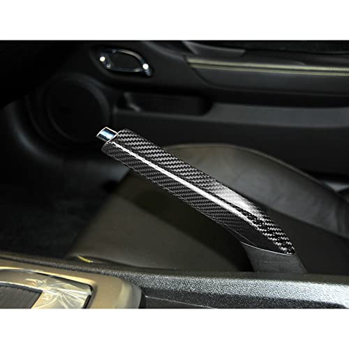 BLAKAYA Compatible with Carbon Fiber Car Handbrake Cover Automotive Shift Lever Modified Protection Decoration for Chevrolet Camaro 2010 2011 2012 2013 2014 2015 (Black) - Image 3