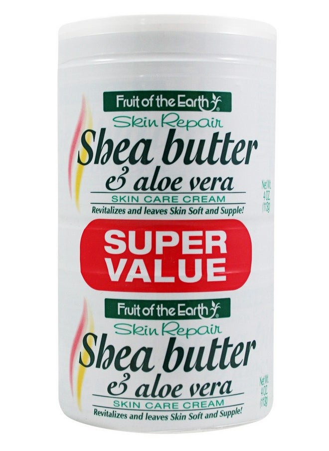 Fruit of the earth Bogo Cream Jar 118 Ml Shea Butteraloe 4 Ounce 