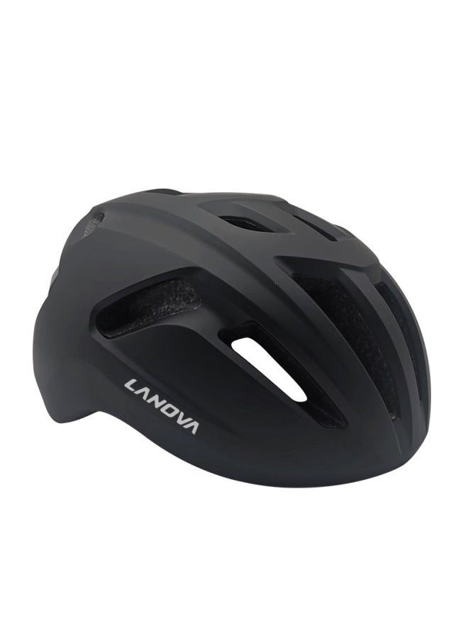 Metallic Black Bicycle Helmet, Integrated Breathable And Ultra-light For Mountain Bikes And Road Bikes, Suitable For Men And Women Customizable Logo
