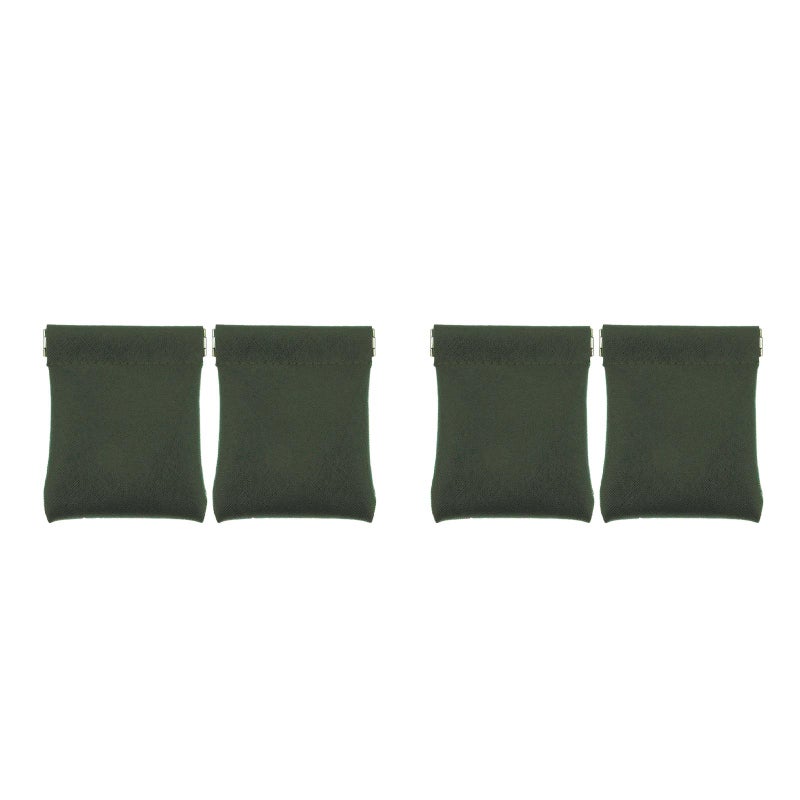 4 Pcs Leather Change Purse Fashionable Purse Small Earphone Cash Storage Bags - Image 1