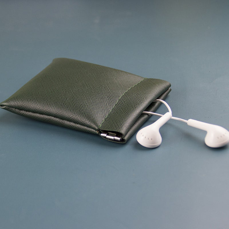 4 Pcs Leather Change Purse Fashionable Purse Small Earphone Cash Storage Bags - Image 4