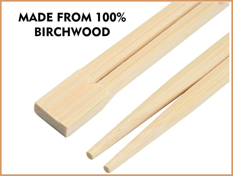 SWASTHA HYGIENE Swastha Hygiene Wooden Chopsticks Solid Brown ReusableDisposable Chinese Chopsticks for DinningHotelPack of 50 8 INCH 50  - Image 2