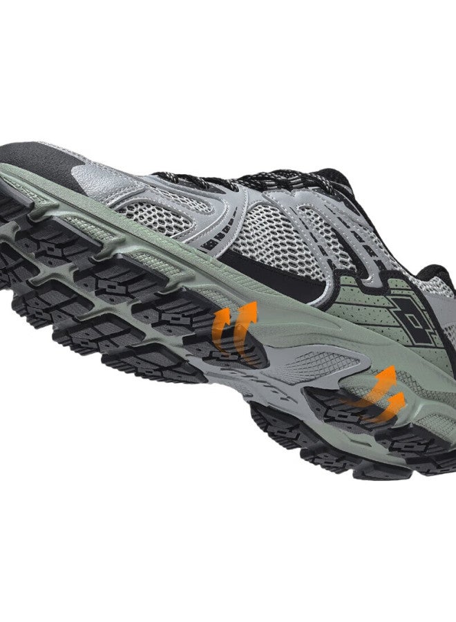 LOTTO Running Shoes For Men, Outdoor Trail Cushioning Non-Slip Hiking Sports Mountaineering Shoes, 1071 Black, Size 40 - Image 1