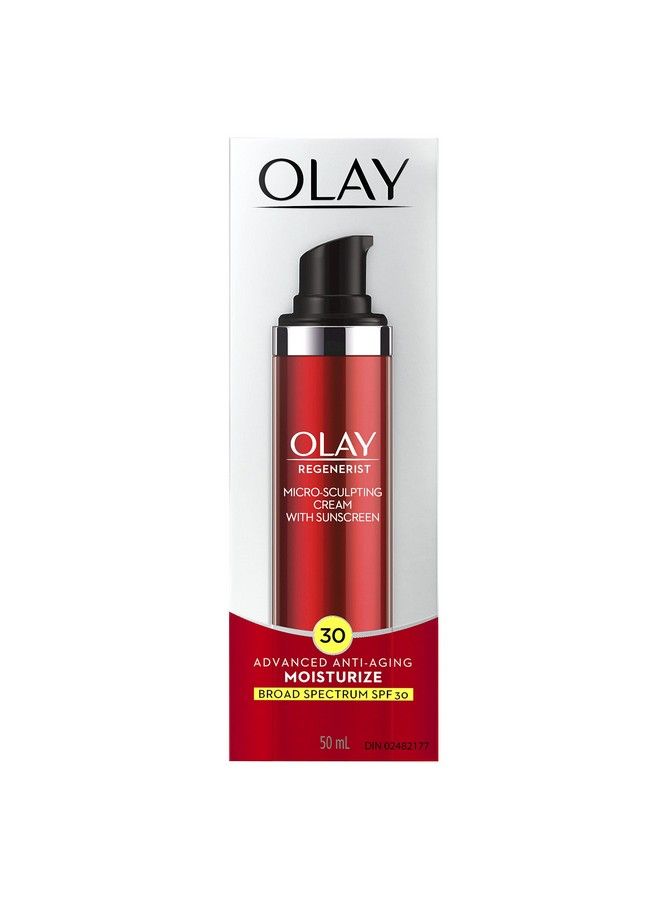 Olay Face Moisturizer By Regenerist Microsculpting Cream With Spf 30 Sunscreen  And Vitamin E For Advanced Antiaging 50Ml - Image 3