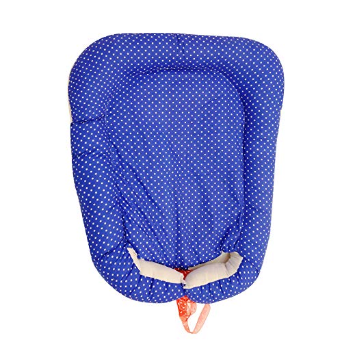 Creative Textiles Baby Nest Bedding Set Safe Cotton Fabric with Ultra-Soft Comfortable for Newborn to Toddlers Blue Dot (90 x 60 cm) Soft Cotton Material NestUltra Soft Cusioned - Image 2