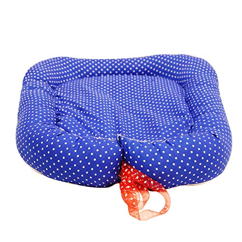 Creative Textiles Baby Nest Bedding Set Safe Cotton Fabric with Ultra-Soft Comfortable for Newborn to Toddlers Blue Dot (90 x 60 cm) Soft Cotton Material NestUltra Soft Cusioned - Image 3