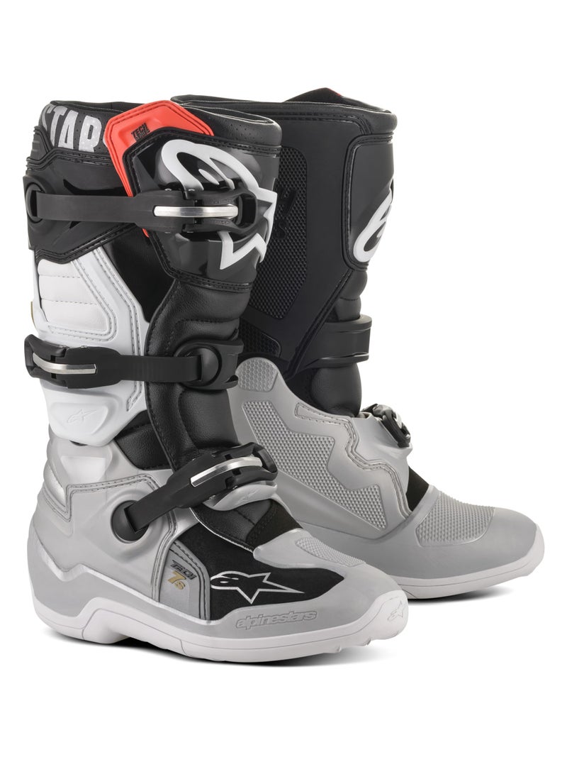Alpinestars Men's Black/Silver/White/Gold Tech 7S Boots Sz 02, 2 - Image 3