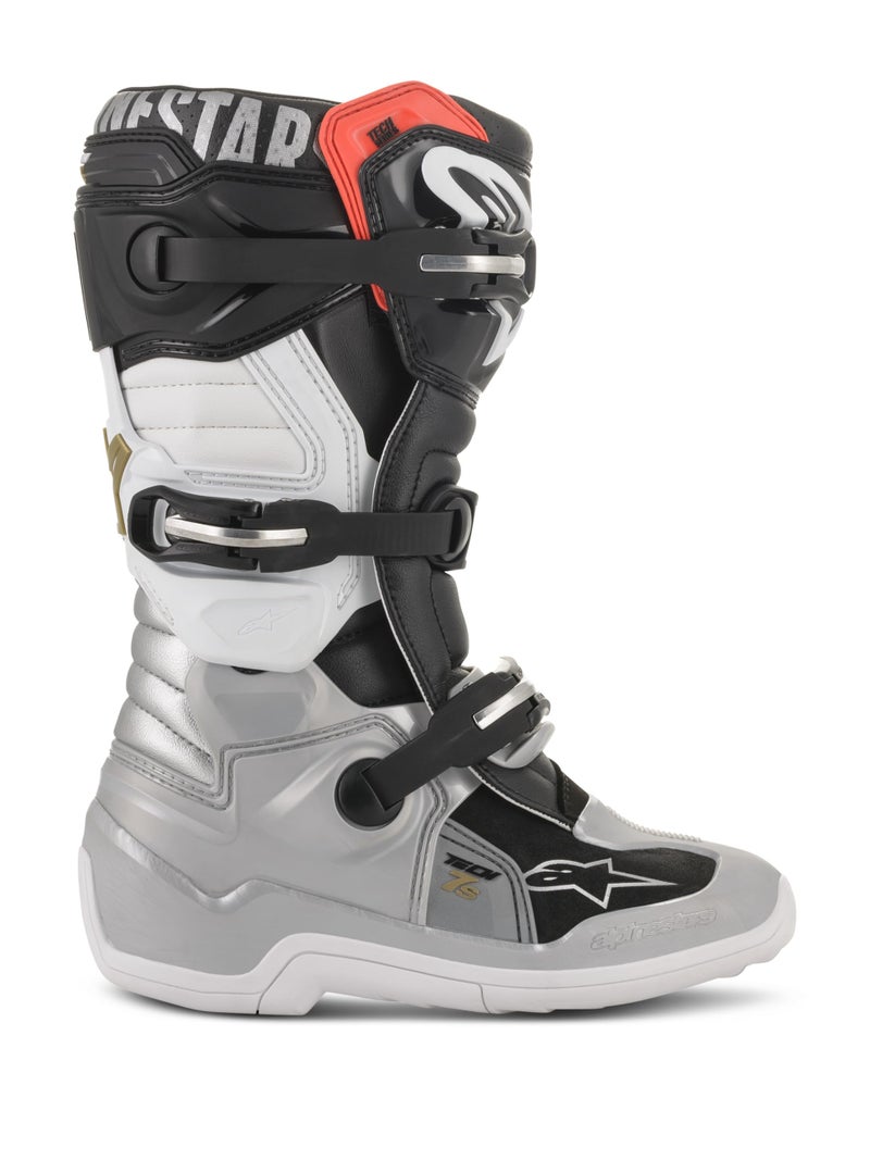 Alpinestars Men's Black/Silver/White/Gold Tech 7S Boots Sz 02, 2 - Image 2