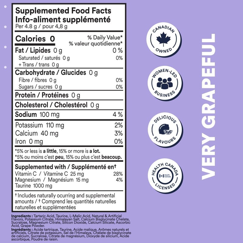 Cira Hydration Powder 45 Servings x Alicia McCarvells Electrolyte Drink Mix with Himalayan Salt for Dehydration Relief and Recovery  Very Grapeful - Image 5