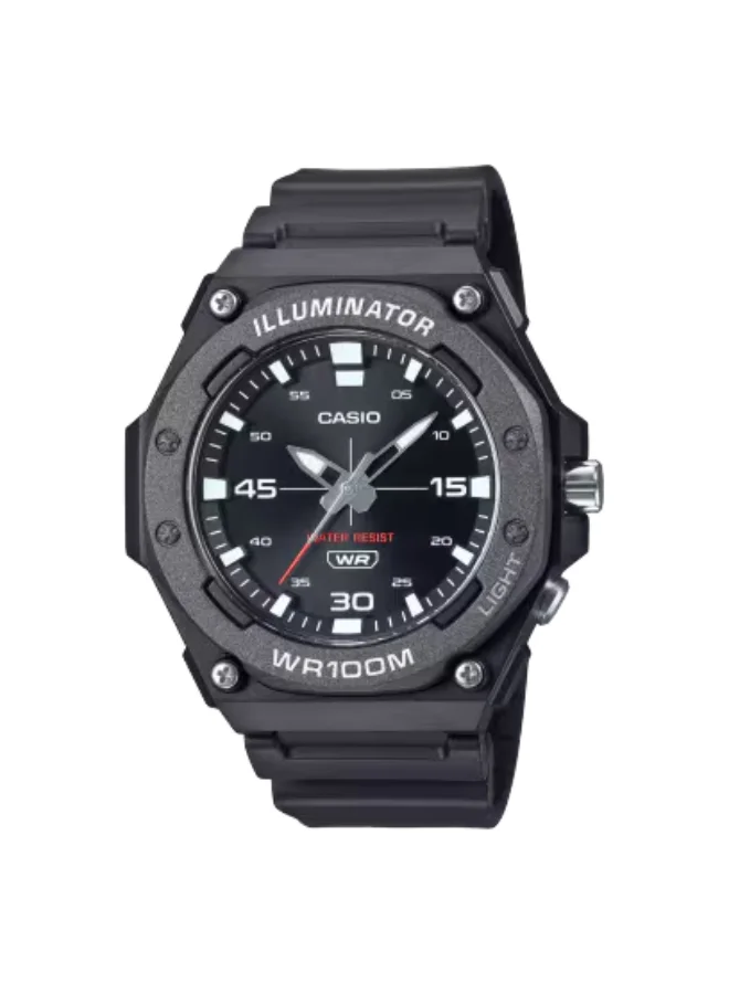 CASIO Men's Resin Analog Watch MW-620H-1AVDF - 48.1 mm