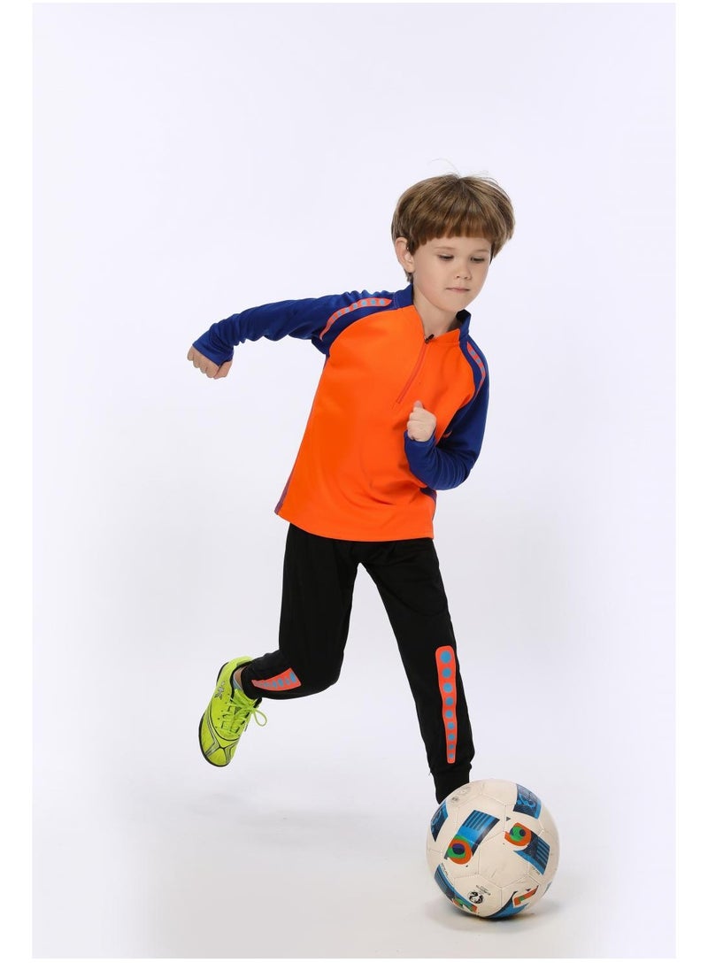 KUYING Children's High Elasticity Tight Fitting Clothing Sports Fitness Set Quick Drying Training Suit 