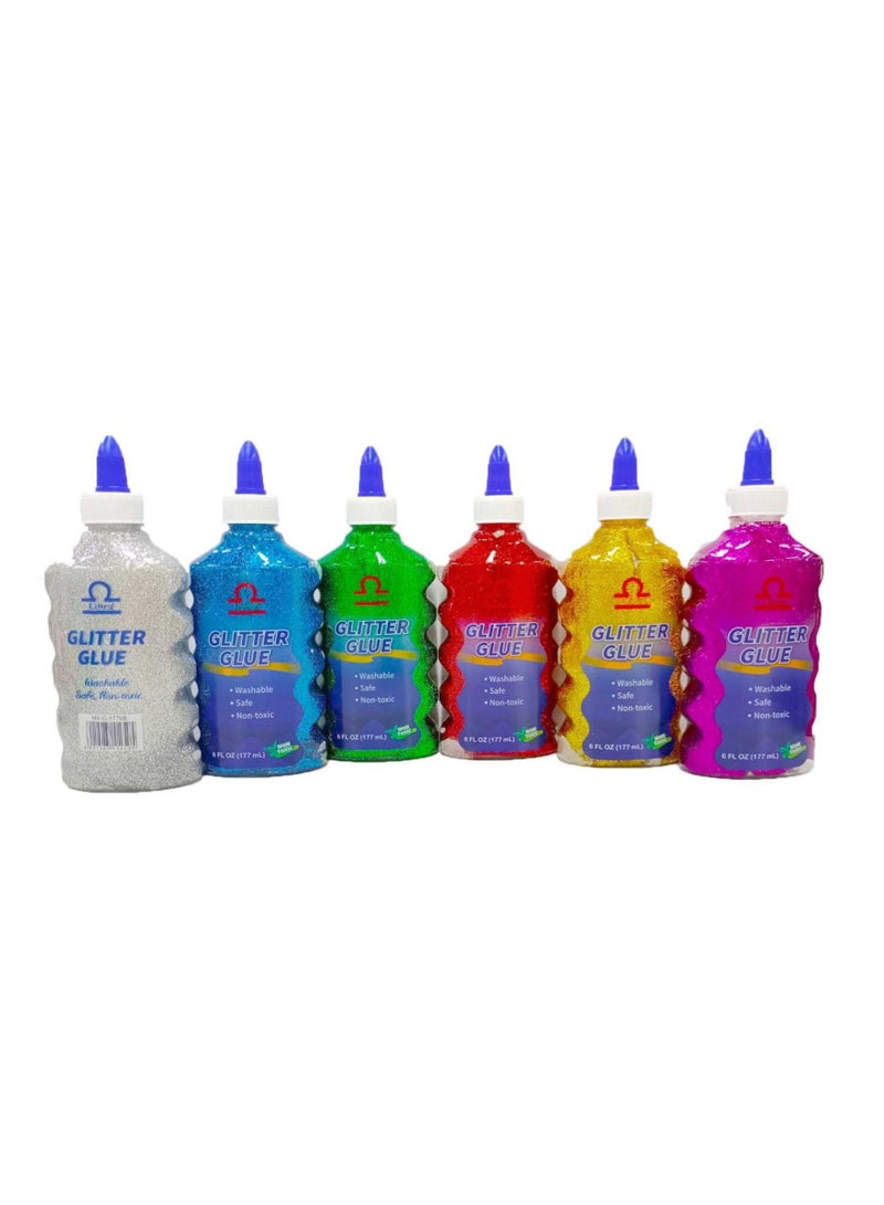 Libra Glitter Glue Bottle 177ml MULTICOLOR - Image 1